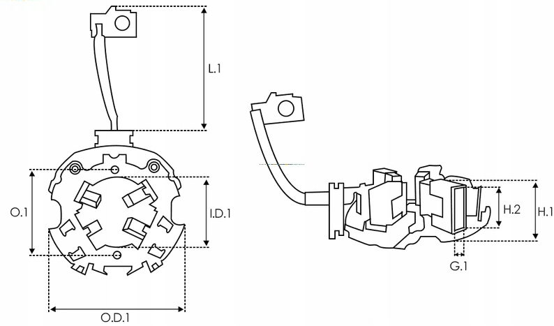Szczotkotrzymacze стартер sbh0109 as-pl Київ