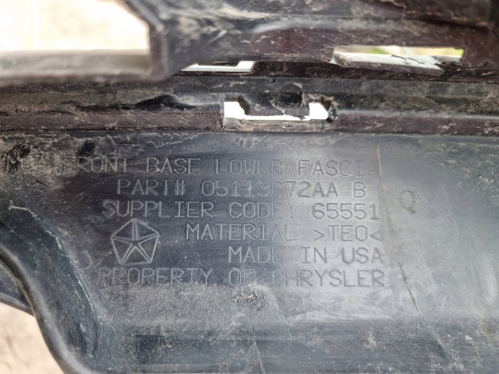 фото №11, Dodge durango 3.6 бампер перед молдинг нижняя оболочка решётка радиатора limited 15r