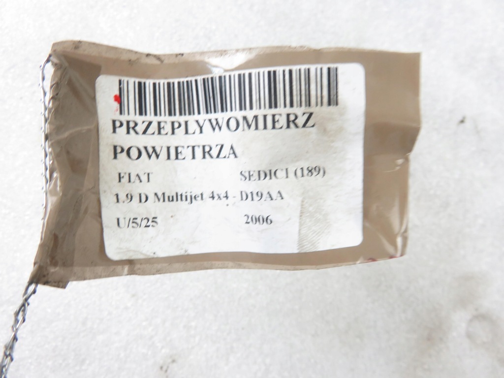 фото №7, Расходомер fiat sedici 1.9 d multijet 0281002618 55350048