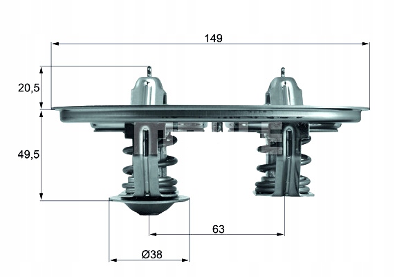 фото №2, Термостат жидкость охлаждающей scania f k bus l/p g r s p g r t