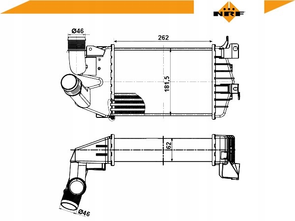 Інтеркулер opel astra h nrf Зі Шроту