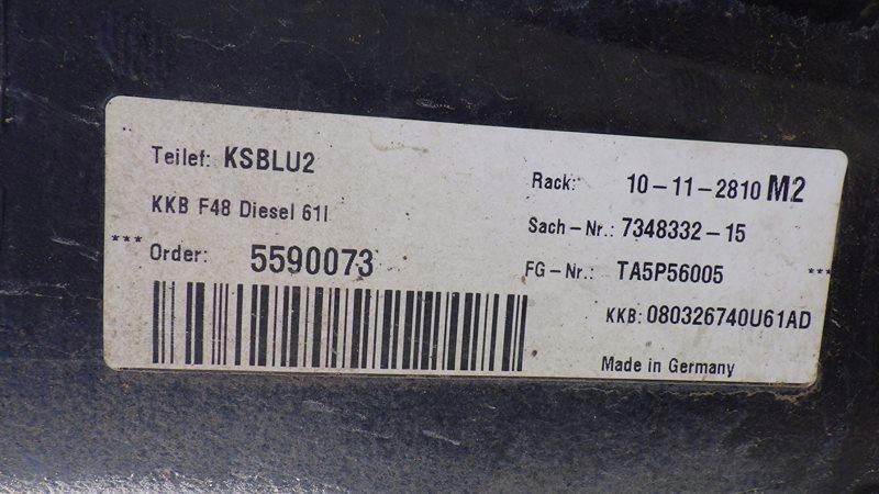 фото №9, Бак bak топлива труба заливная горловина bmw x2 f39 1.5 d 7348332