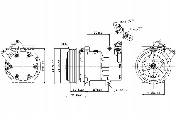 фото №2, Компресор кондиціонера renault clio ii kangoo kang