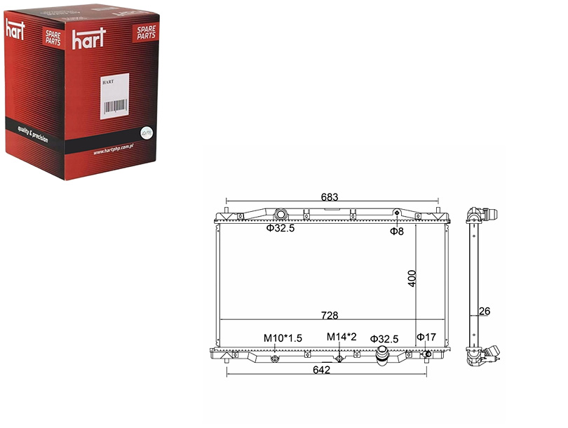 Купити Радіатор honda cr-v 06- hart