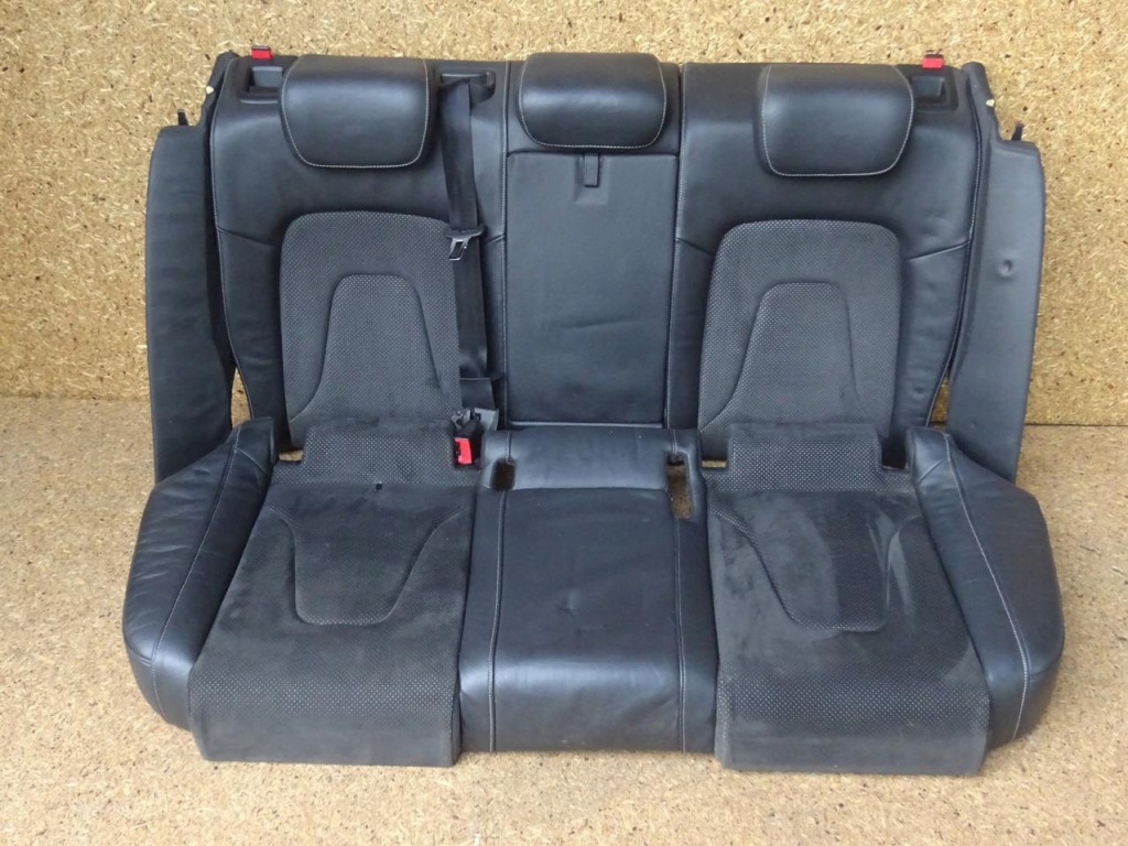 фото №14, Audi a4 b8 8k обивка сиденья заднее сиденье задняя кожа alcantara комплект s-line