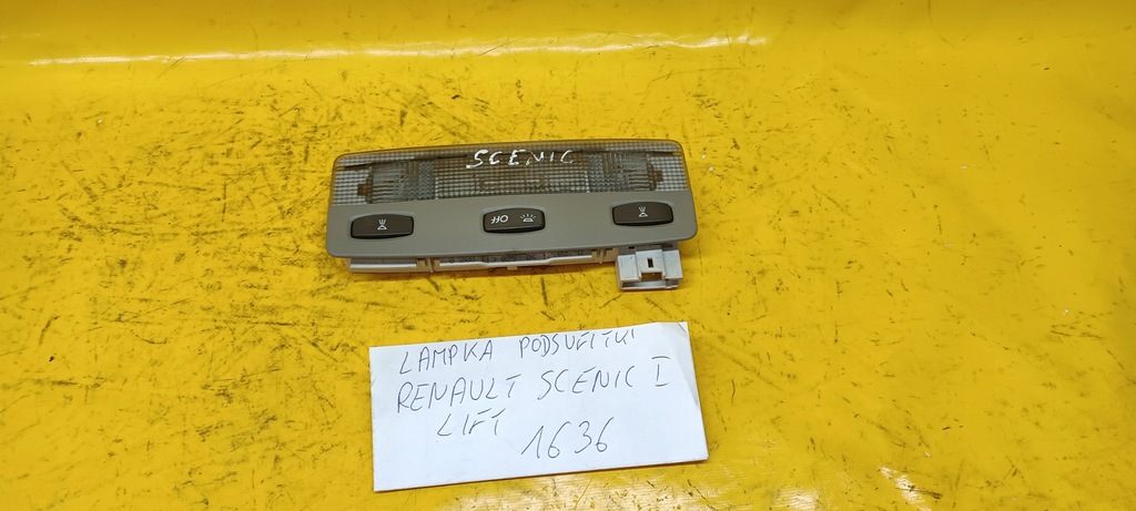 фото №3, Лампа стельовий renault scenic i lift 1636