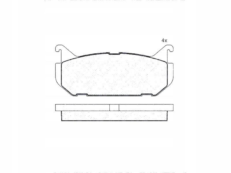фото №1, Тормозные колодки тормозные задняя mazda 626 mx6 xedos probe usa