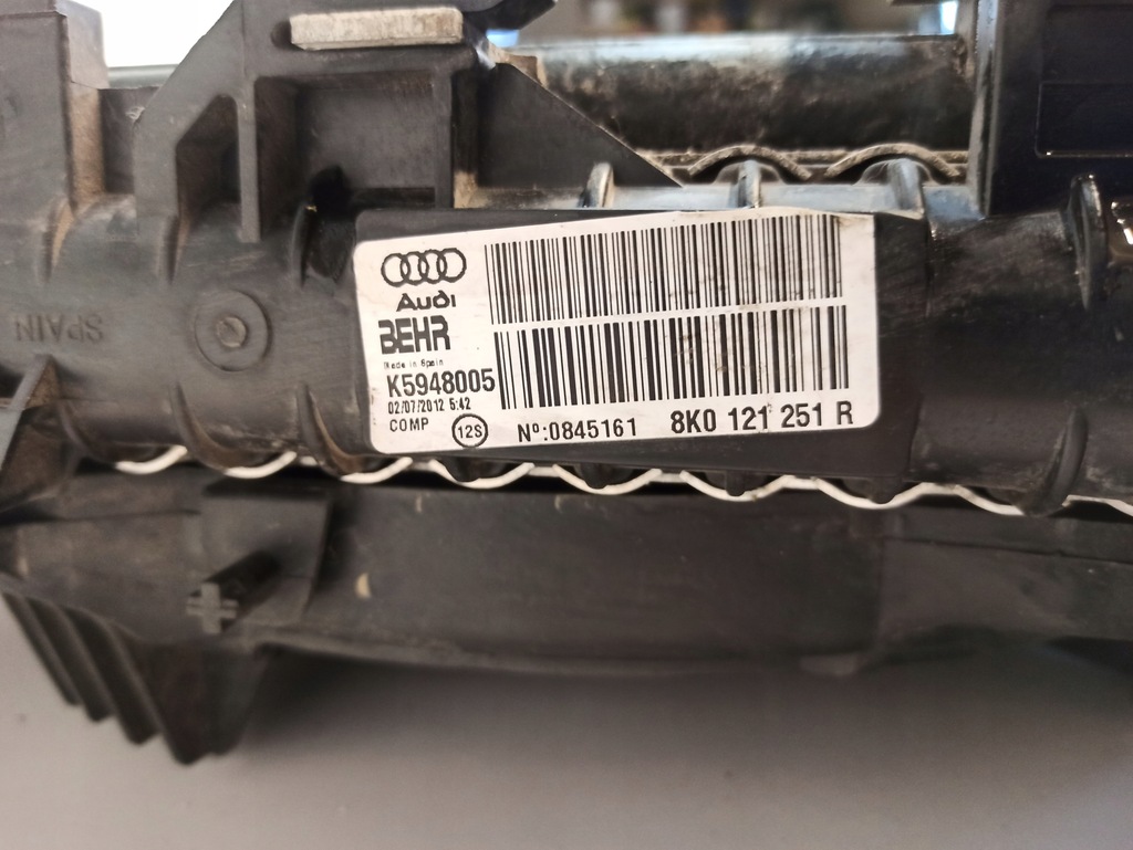 фото №7, Audi a4 b8 комплект радиатор вентилятор 2.0 tdi