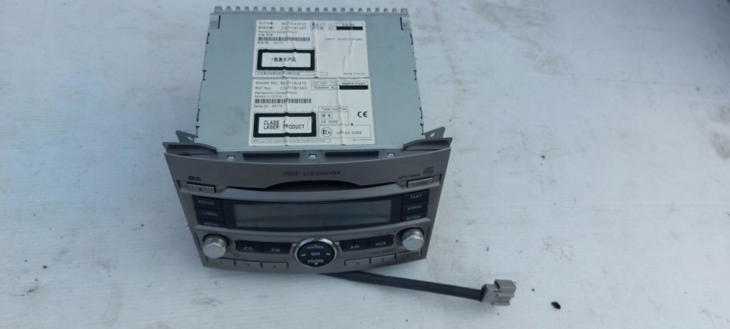 фото №1, Subaru outback iv legacy v чейнджер радио cd m3 wma заводской 86201aj410
