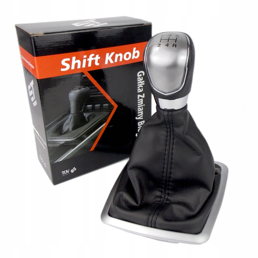 фото №15, Ford focus mk2 fl ручка переключения передач с чехол 5 передач серебристая