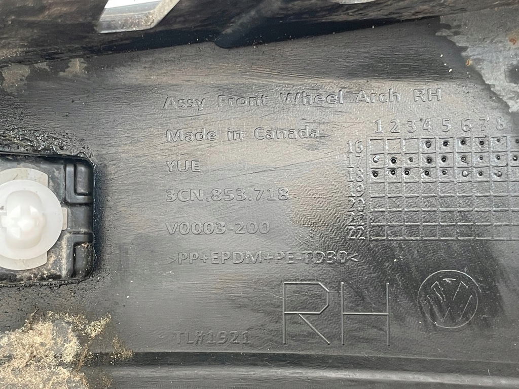 фото №10, Vw atlas 18-21 молдинг крыла правый перед 3cn853718 usa