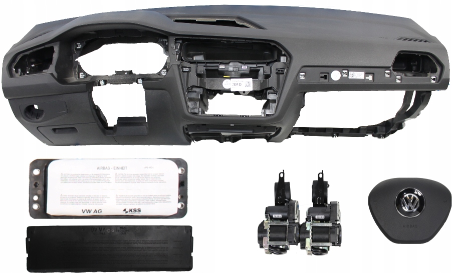 фото №1, Приборная панель консоль подушка безопасности ремни vw tiguan