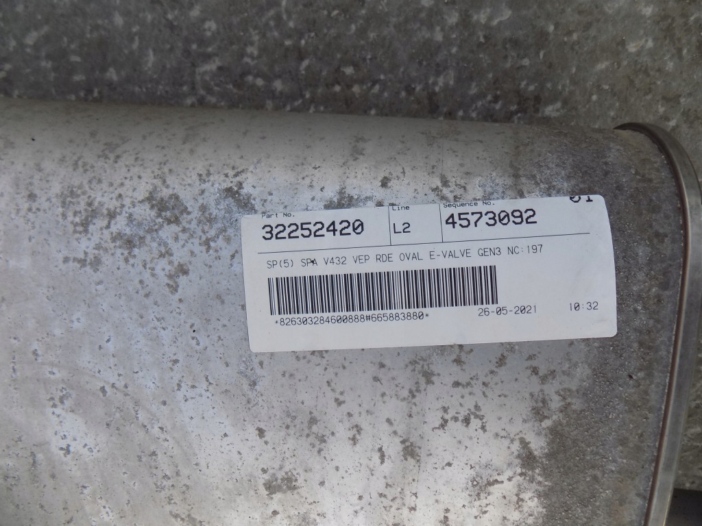 фото №8, Volvo v60 ii s60 iii 18- 2.0 b mild hybrid гаситель выхлоп kompletny 32252420