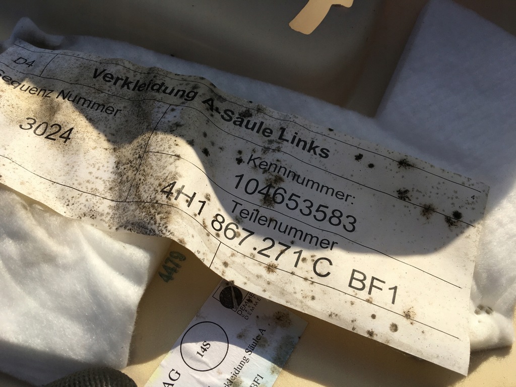 фото №4, Захист стійка поріг оббивка ліва a8 d4 ładna