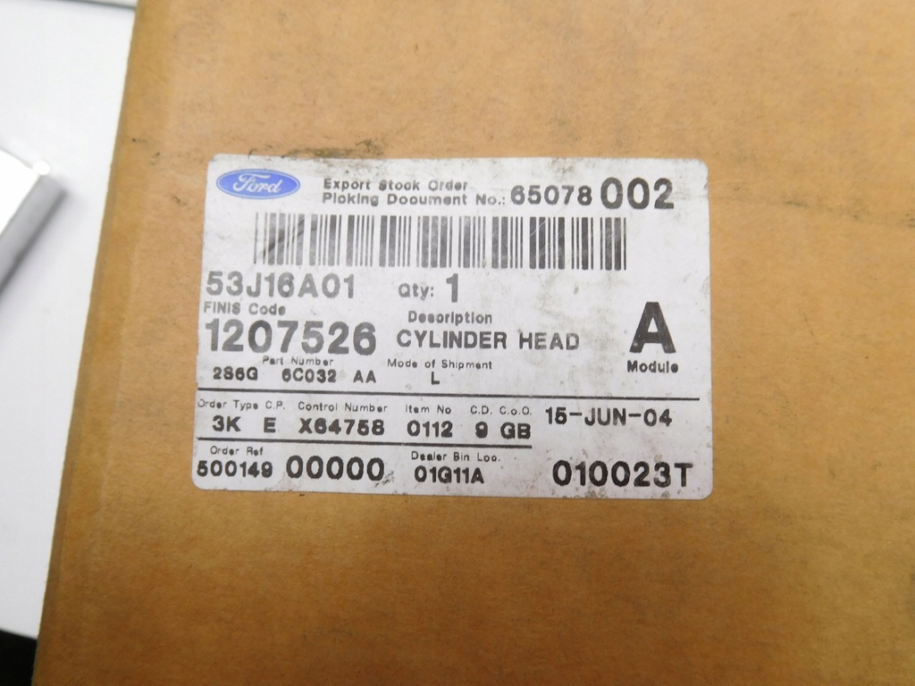 фото №14, Головка 1.4 16v ford fiesta fusion оригинальный номер 1207526