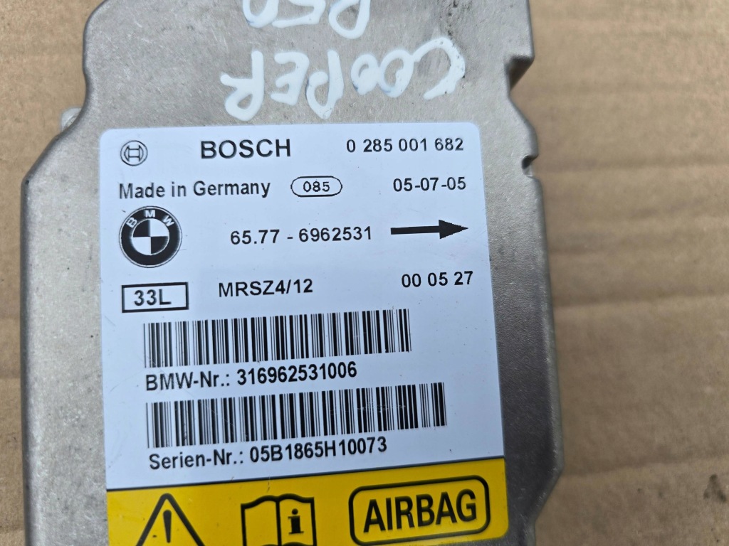 Модуль датчик подушка безпеки mini cooper r50, r53 0285001682 Ціна