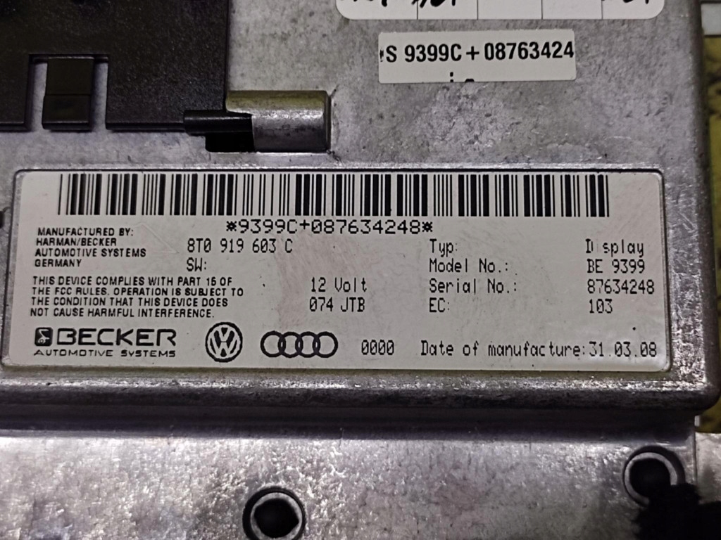 Купить Audi a6 c6 дисплей 8t0919603c