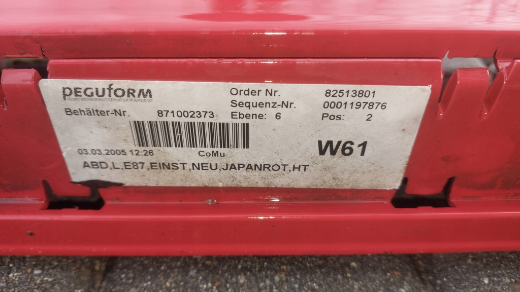 фото №5, Молдинг накладка порог левая bmw seria 1 e87