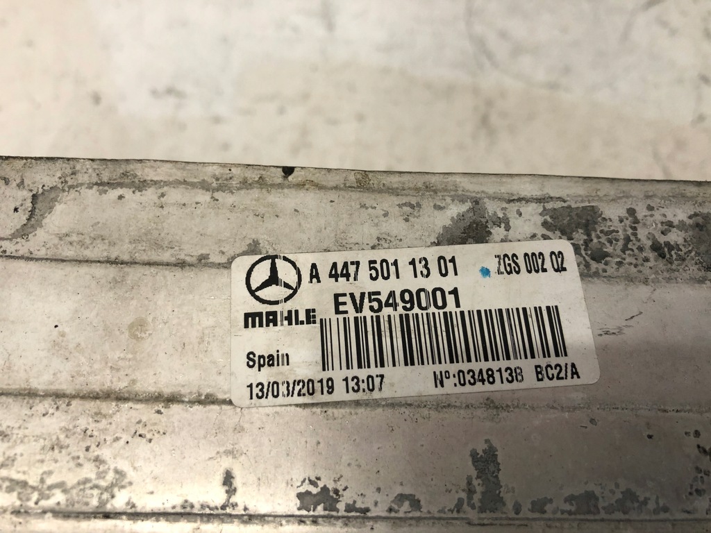 фото №8, Mercedes vito v klasa a447 447 радиатор интеркулер 15 -