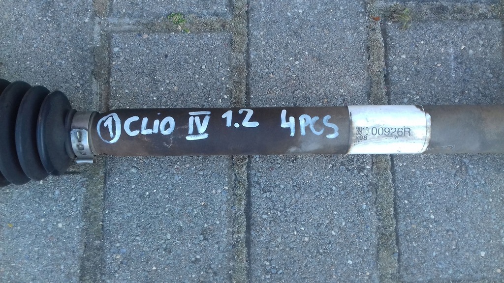 фото №3, Приводной вал правая 391000926r renault clio iv 1.2tce