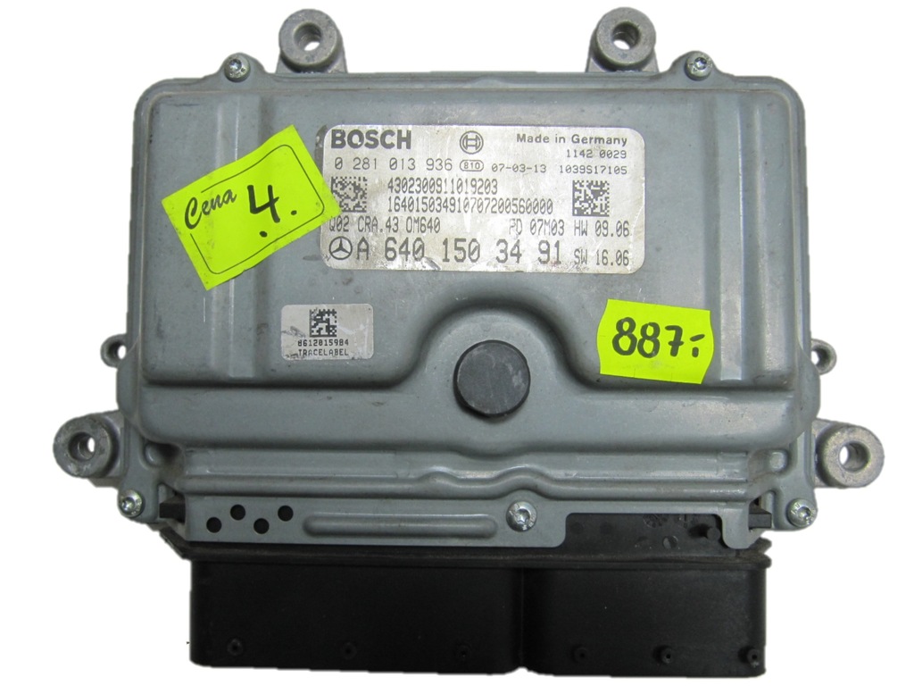 фото №1, Mercedes w169 2.0 cdi бортовий комп'ютер 0281013936