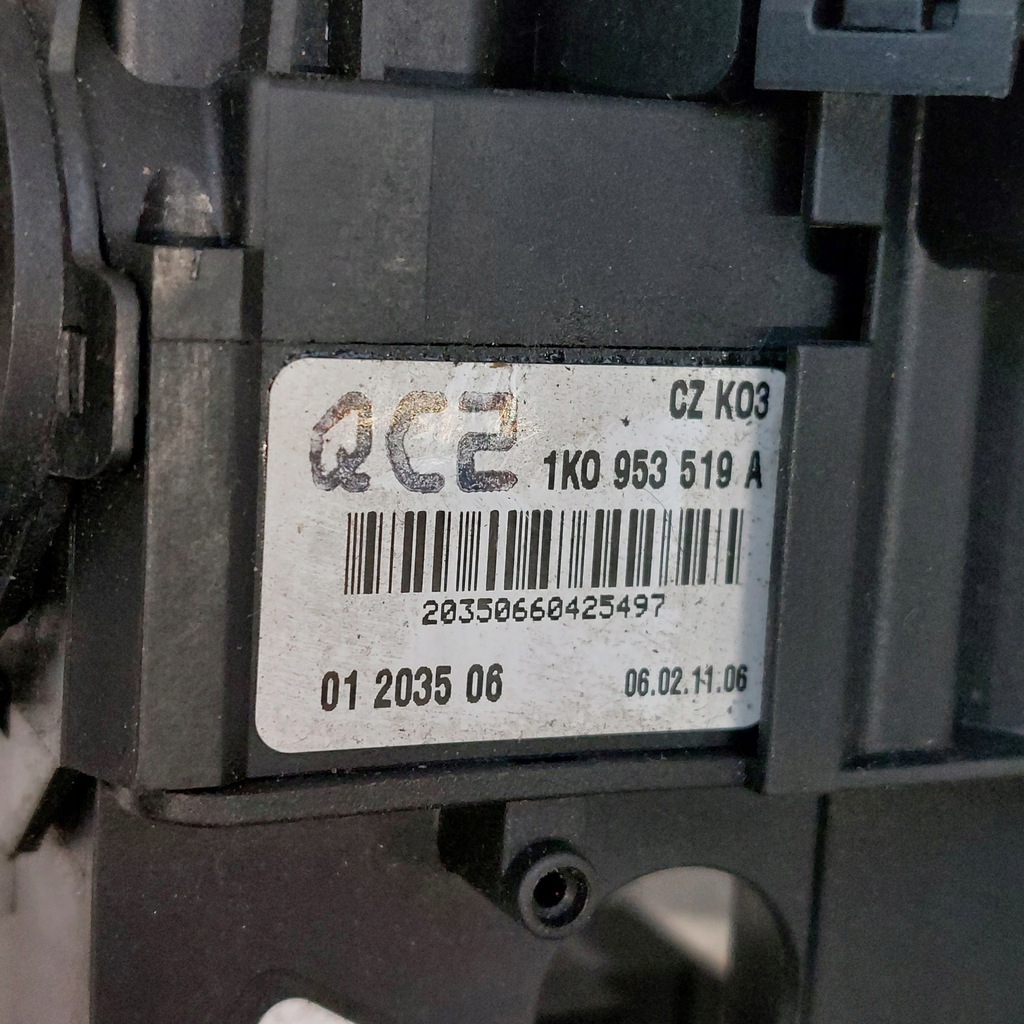 фото №8, Volkswagen touran i 1 переключатель комбинированный лента подушка безопасности круиз-контроль