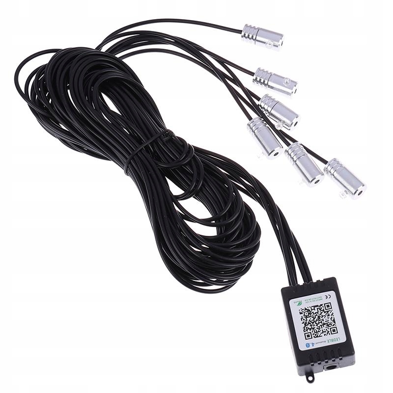 6x световод  el wire led rgb амбие́нтное pilot app bt 8m освещение кабины Киев