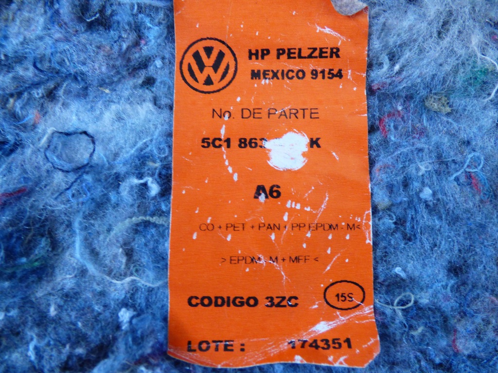 фото №7, Шумоизоляция стены перегородки vw jetta vi 5c 5c0