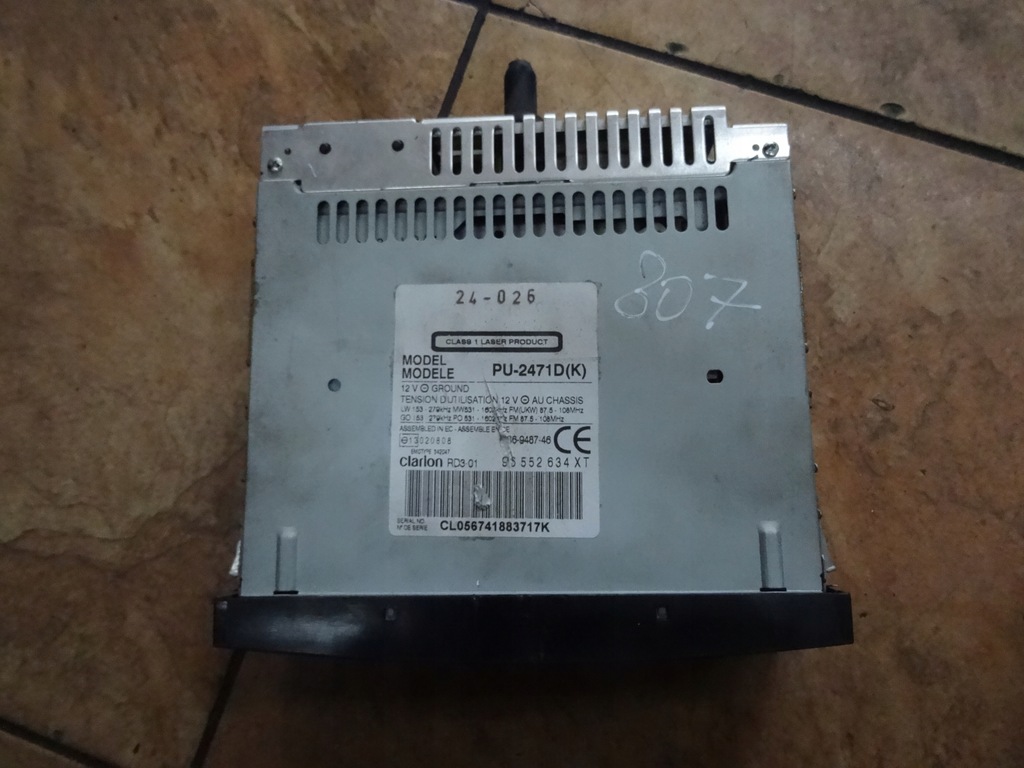 фото №2, Citroen peugeot 807 радио радиопроигрыватель 96552634