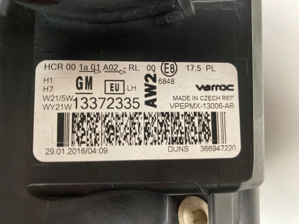 фото №14, Лампа левая передняя opel meriva b lift