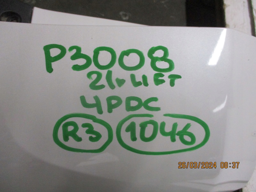 фото №10, Бампер задняя peugeot 3008 ii lift 4 pdc задний