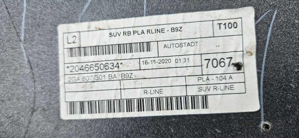 фото №13, Бампер vw t-roc 2ga 17-21 r-line задній задня pdc