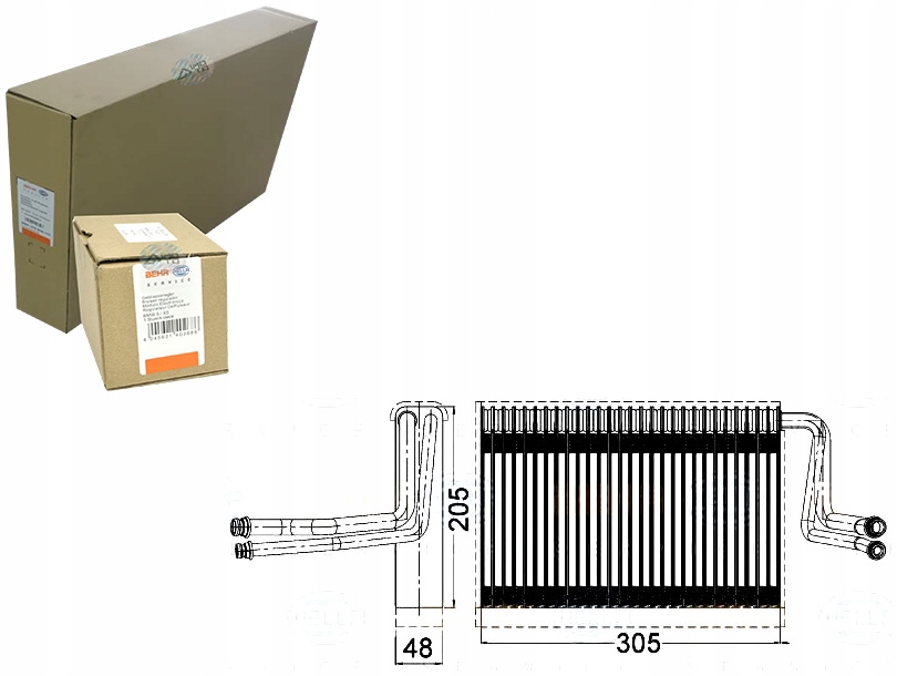 фото №1, Испаритель кондиционера [hella]