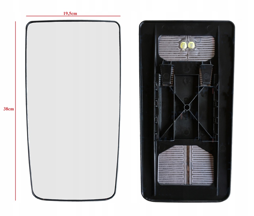 фото №1, Вкладыш стекло зеркала man tgx tgs подогреваемый правый = левый