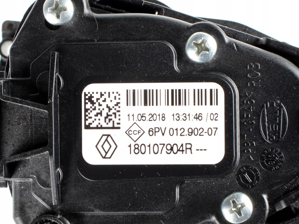 фото №4, Педаль потенциометр газа dacia duster ii renault captur ii clio v 180107904r