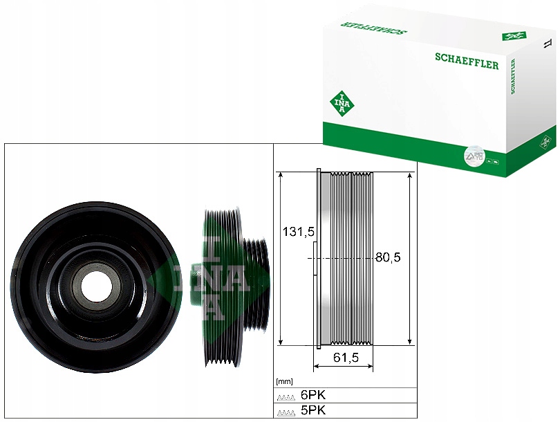 фото №1, Шкив коленчатого вала коленчатого ford fiesta v focus i fusion mazda 2 1.25