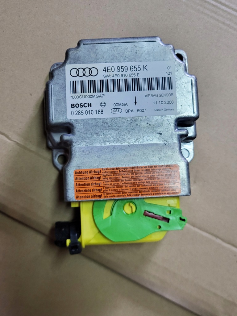 фото №7, Audi a8 d3 lift панель приладів консоль подушка безпеки ремені kpl slush soul