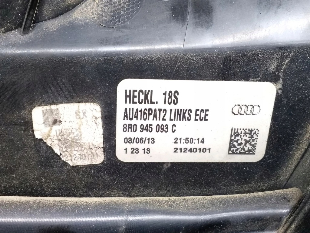 фото №7, Audi q5 sq5 2013 левая сторона лампы задний крышки багажника