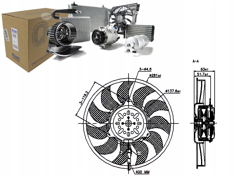фото №1, Nissens вентилятор радиатора audi a6 a6 allroad 2.