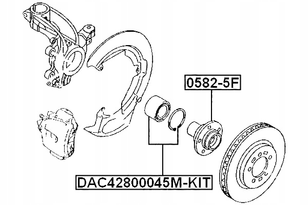 фото №3, Ступиця передня mazda 3 bk 2003-2006 eu febest