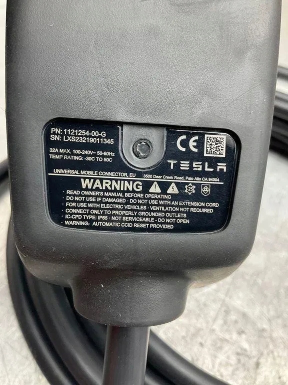 фото №8, Кабель заряджання акумулятора tesla model 3 112125400g electric 340kw 2022