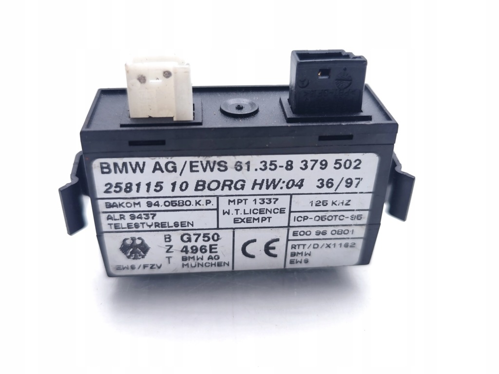 Bmw z3 модуль / блок керування імобілайзер 1.9i бензин 103kw 140 hp 8379502 Зі Шроту