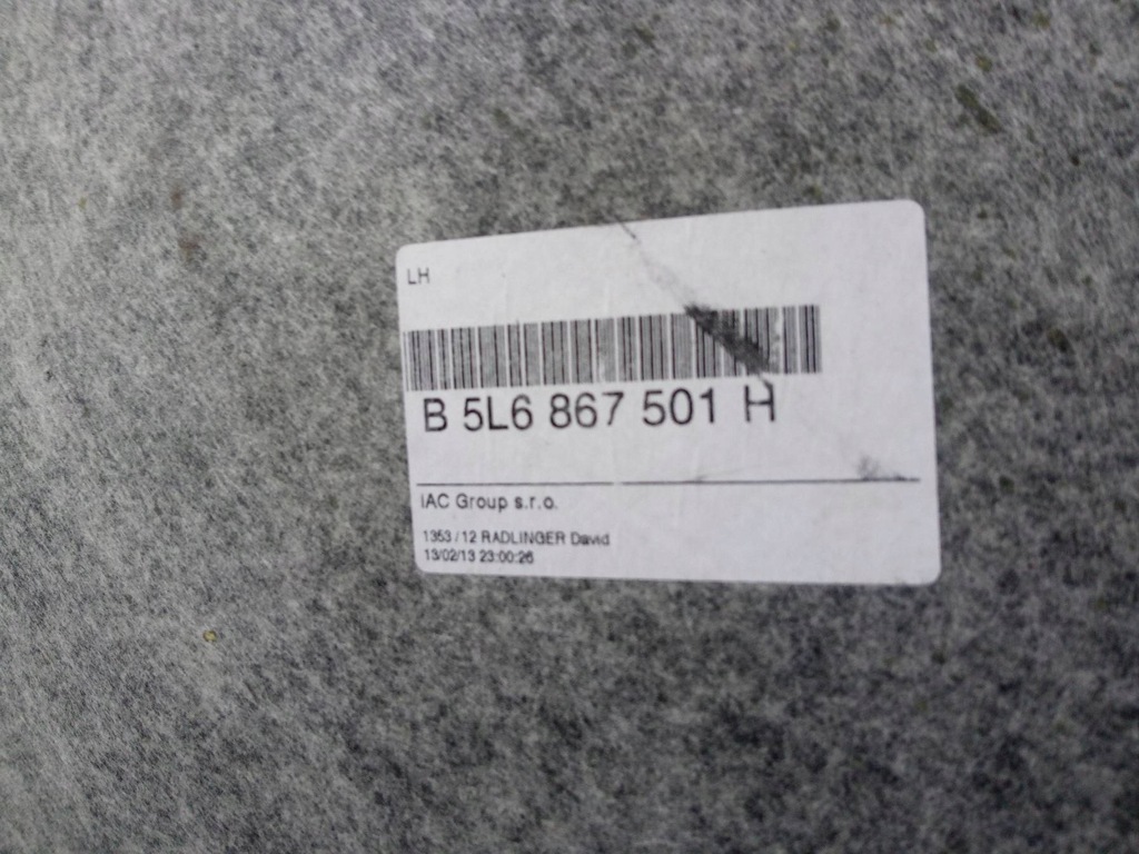 фото №8, Стеля стеля підкрилок 5l6867501j skoda yeti i 2009-