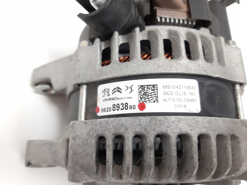 Peugeot 1.5 blue-hdi генератор 9820893880 оригинал в Украине