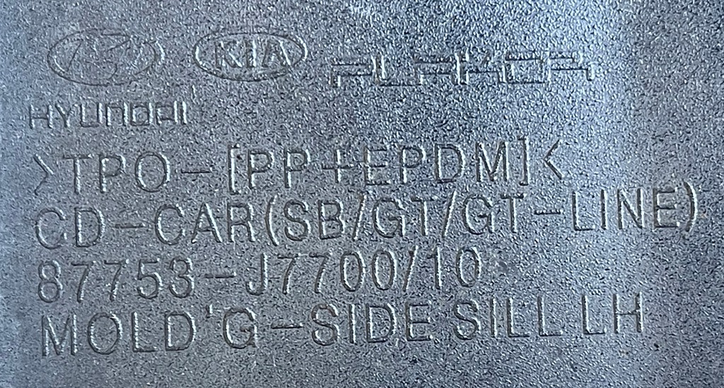 фото №13, Lpa277 kia proceed iii gt-line молдинг поріг ліва 87753-j7700