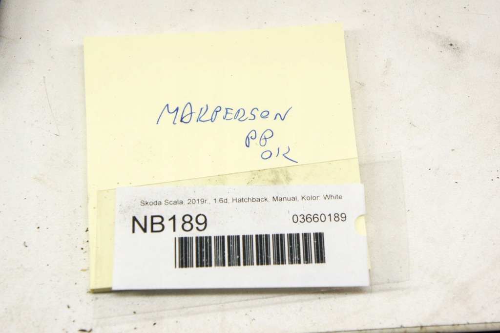 фото №6, Nb189 skoda scala 1.6d амортизатор правий перед