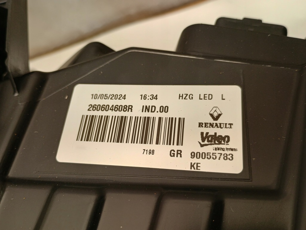 фото №7, Лампа левая фара renault koleos ii 17- full led 260604608r nowa orygin