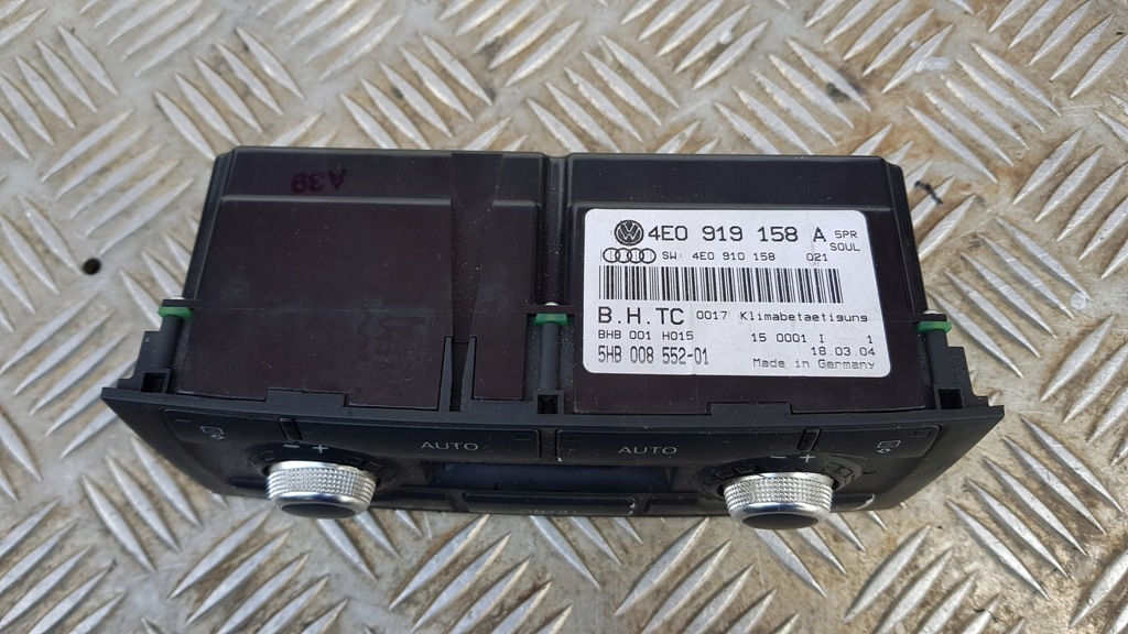 фото №12, Audi a8 d3 панель кондиционера переключатель 4e0919158a