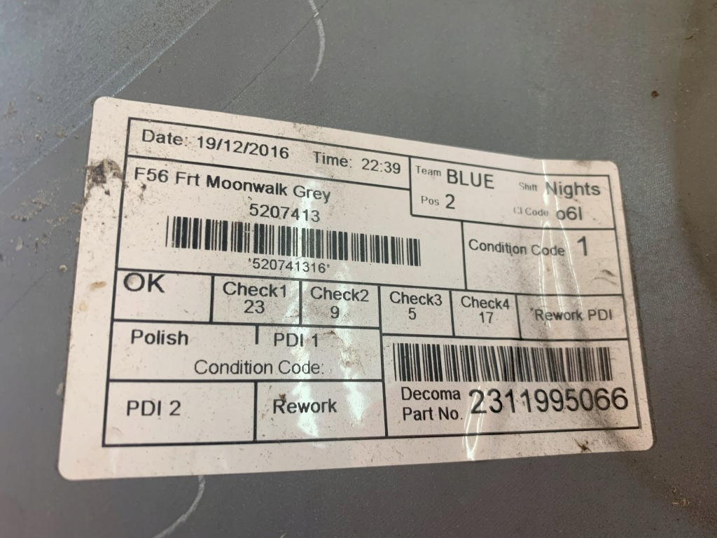 Бампер передній mini one f55 f56 14r 2014 7317969 06.25 Зі Шроту