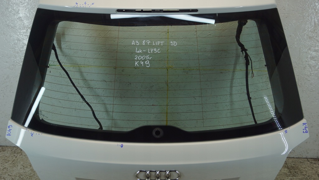 фото №9, Кришка багажника багажника задня audi a3 8p lift 3d ly9c